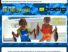 Tablet Screenshot of fishdoubleocharters.com